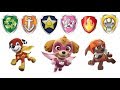 Paw Patrol Mighty Pups Change Color | Learn Colors in English and play with Logotype