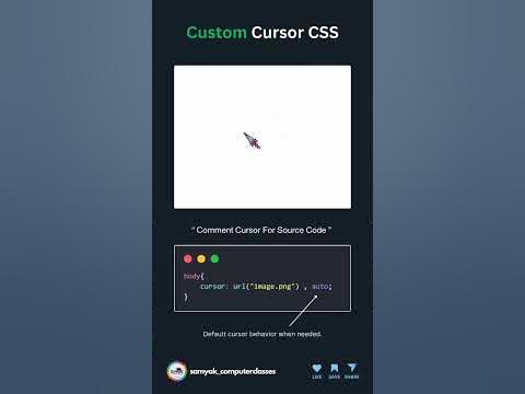 Custom Cursor CSS .... - YouTube