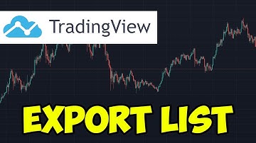 How To Export Watchlist On TradingView (2022)