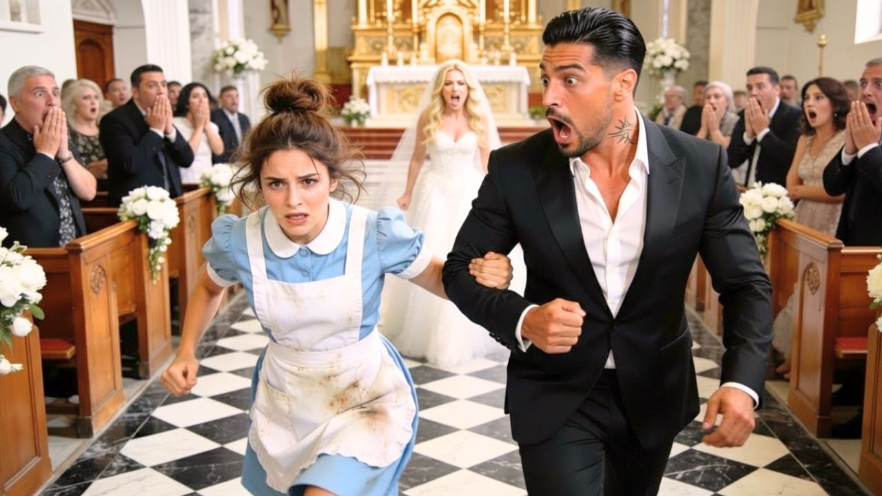 Mafia Boss Stunned When a Waitress Drags Him from His Wedding — Her Secret Changed His Fate