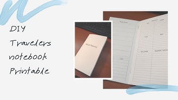 DIY Travelers Notebook Printable
