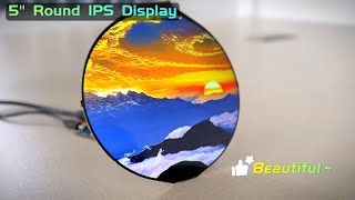 5 inch 1080x1080 Round IPS HDMI Display