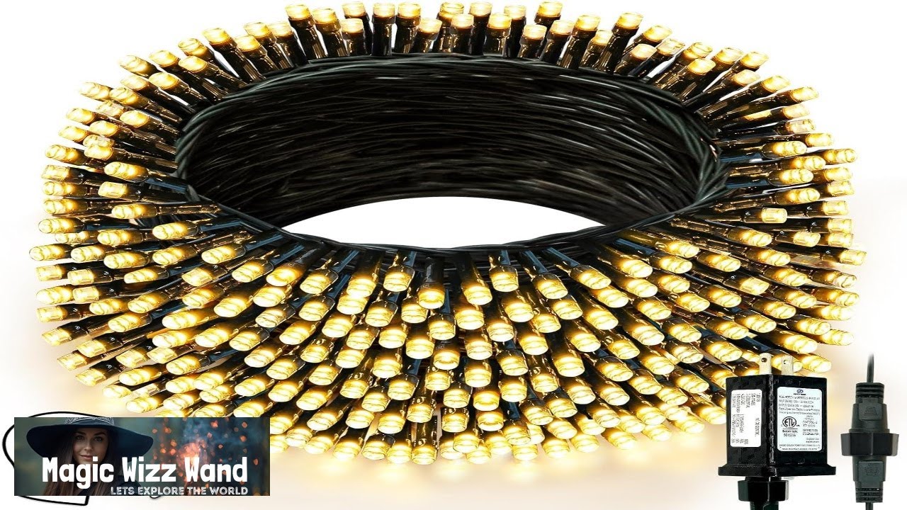 2025 New Christmas String Lights with Voice Control Outdoor Indoor 200 LED 75.8FT