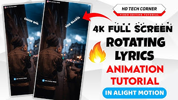 Trending Rotating Text Lyrics Status Video Editing Tutorial 2021 | Alight Motion Trending IN Hindi |