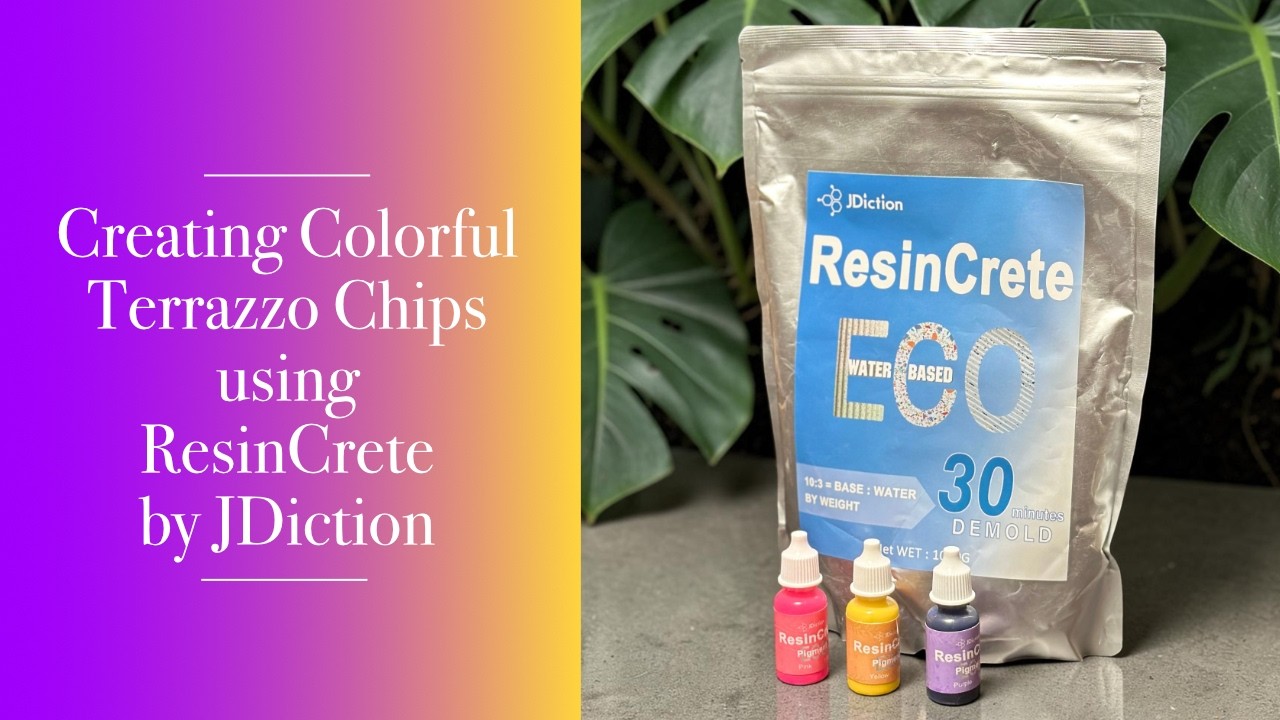 184 - Creating Colorful Terrazzo Chips using ResinCrete by