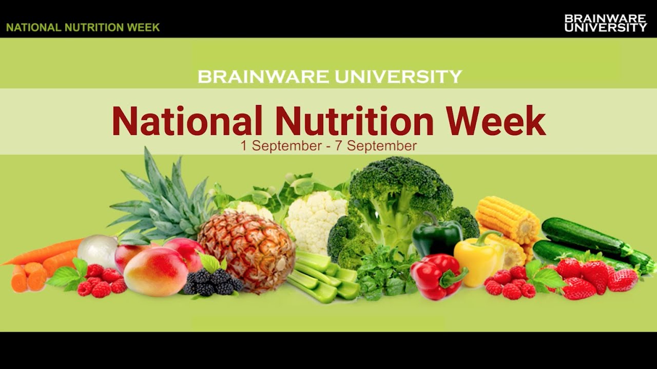 National Nutrition Week 2019 I Brainware University YouTube