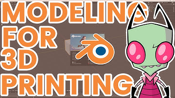 [Ep1] Blender 2.8 3D Modeling and Printing Tutorial For ABSOLUTE BEGINNERS - Invader Zim