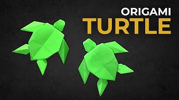 How To Make Paper TURTLE 🐢  - EASY Origami TURTLE Tutorial