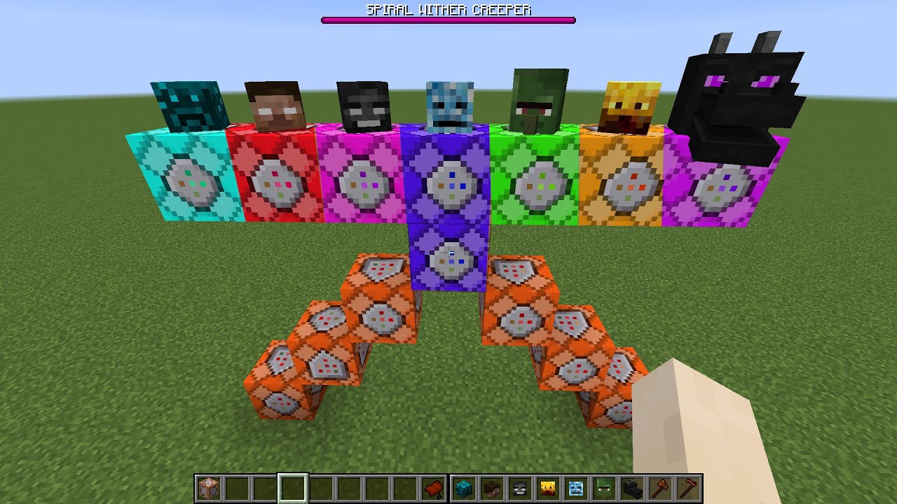 what if you create a SPIRAL WITHER CREEPER in MINECRAFT (part 78) - YouTube
