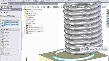 Animate springs in SolidWorks