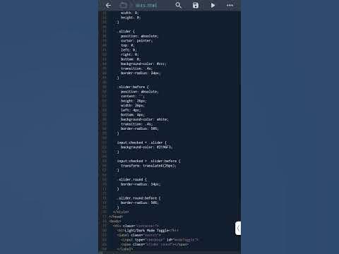 Light Dark Toggle Switch Animation using HTML CSS and JavaScript # ...