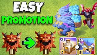 Easy Legend 1 PROMOTION with Super Yeti SPAM! in Clash of Clans best th18 attack strategy in coc screenshot 5