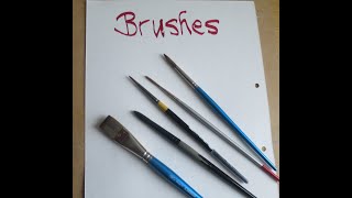 My Painting Book  MPB 6   Brushes you need to start Watercolour Painting