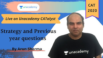 QUARANTINE BATCH | Strategy and Previous year questions for CAT 2020 | By Arun Sharma