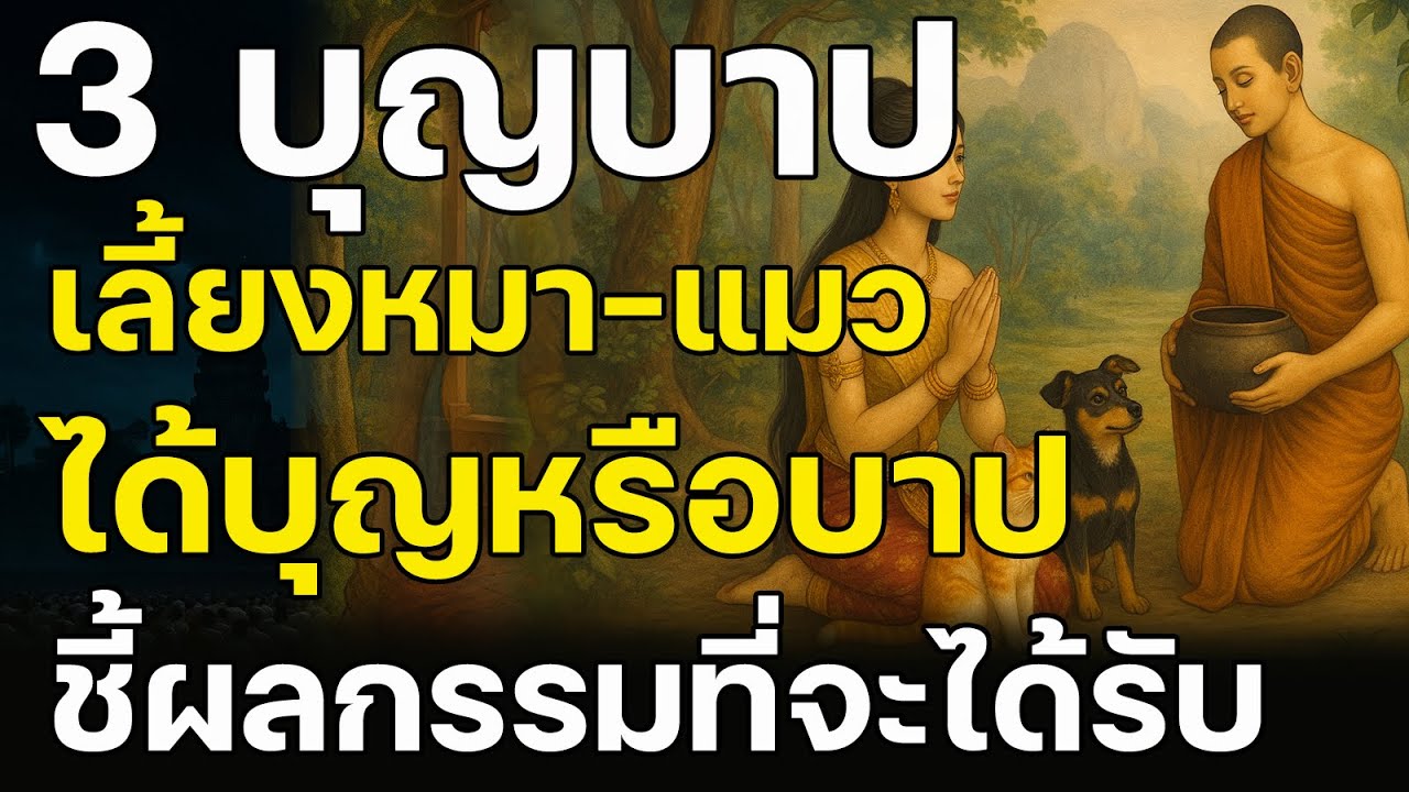 3 บุญบาป คนเลี้ยงหมา-เลี้ยงแมว ได้บุญจริงหรือ เรื่องนี้ชี้ถึงผลกรรมที่ต้องได้รับ