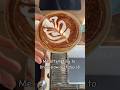 Chocolate sprinkles on latte art slow leaf coffee baristalife latteart