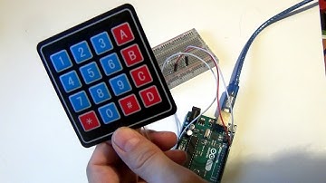 Клавиатура 4x4. Подключение к arduino