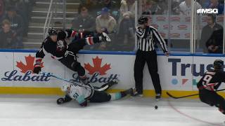 Logan Stanley Big Hit Against Shane Wright Profile