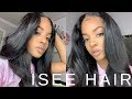 Curling ISEE Indian Straight Hair💗