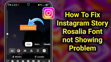 How To Fix Instagram Story Rosalia Font Not Showing Problem (2025)