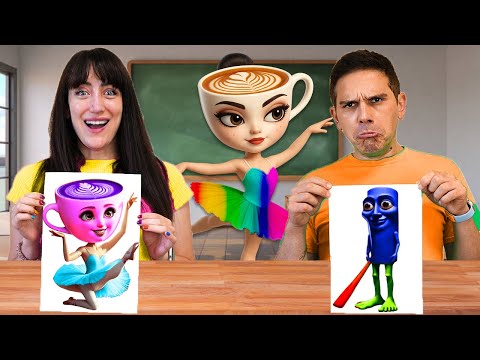 TRE COLORI DI PENNARELLI BRAINROT CHALLENGE!!*SCEGLI TU CHI VINCE*