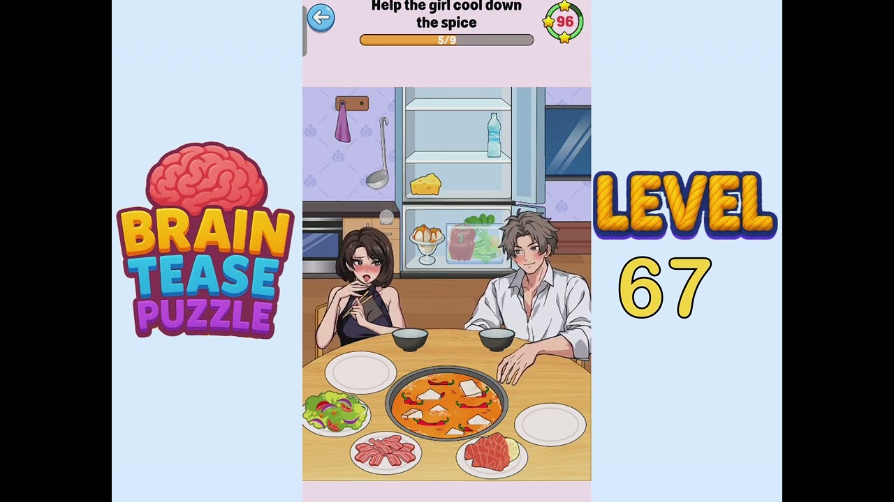 Brain tease puzzle level 67 Walkthrough Solution