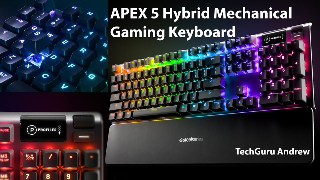 SteelSeries APEX 5 Hybrid mechanical gaming keyboard – Gamingclown