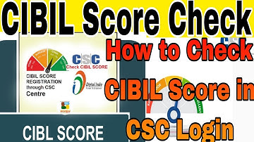 How To Check the CIBIL Score in CSC/ CIBIL Report Explanation In Kannada| Download free CIBIL report