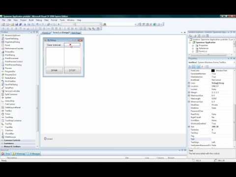C# Tutorial - Spammer Application - With Codes | Part 2 | HD