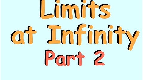 Limits at Infinity - Part 2 - Indeterminates