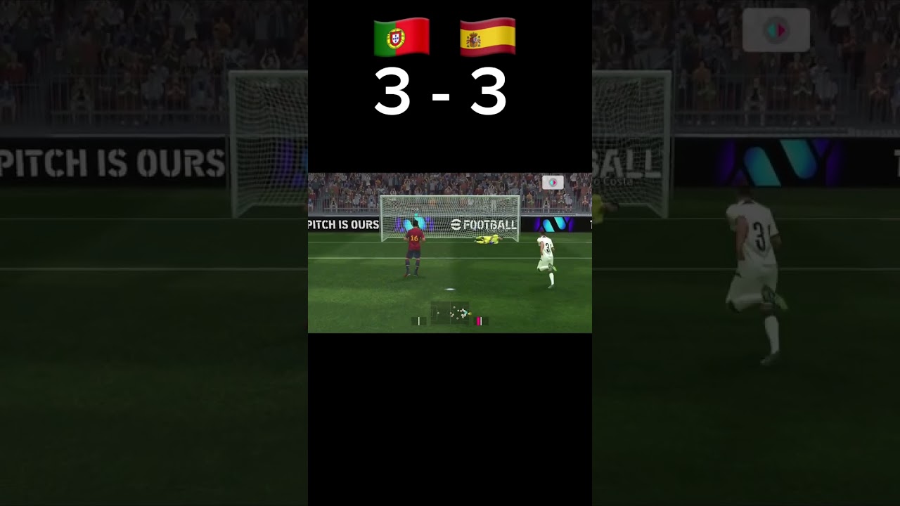 Серия пенальти : Португалия VS Испании 