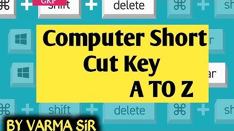 SHORT CUT KEYS COMPUTER FOR CCC UPSSSC JE UPPCL TG2 AND ALL COMPUTER EXAM