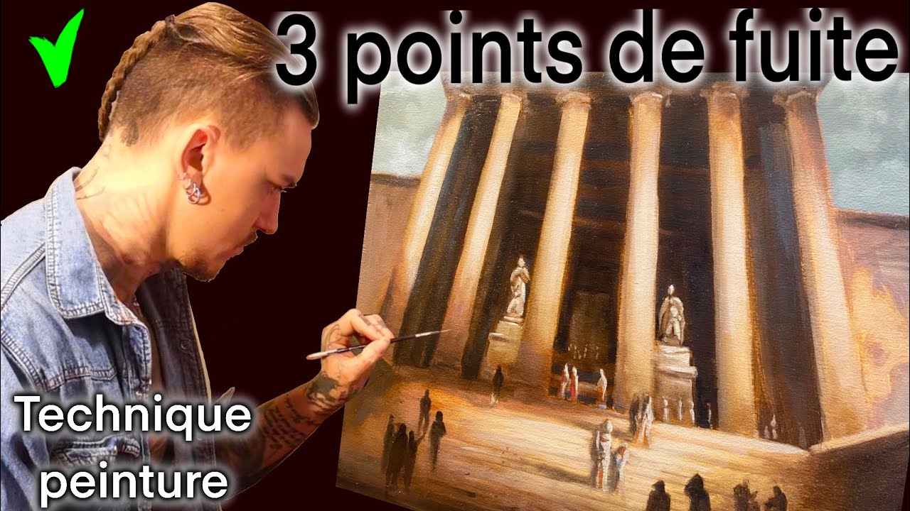 la PERSPECTIVE a 3 points de fuite en peinture🤘