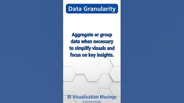 Data Granularity (Data Viz tips)