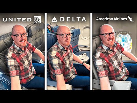 First Class on 3 AIRLINES in 1 Day: Which is America's Best Airline?