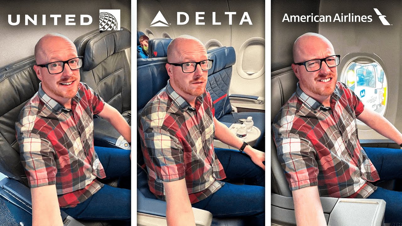 First Class on 3 AIRLINES in 1 Day: Which is America's Best Airline?