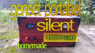 MEMBUAT GENSET PORTABEL 1000 WATT #GENSETTANPABBM