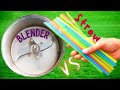 Experiment Straw Vs Blender