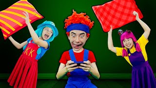 Pillow Fight Funny Family Song | Tutti Frutti Nursery Rhymes & Kids Songs