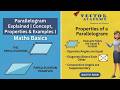 Parallelogram Explained | Concept, Properties &amp; Examples | Maths Basics  | Vector Academy