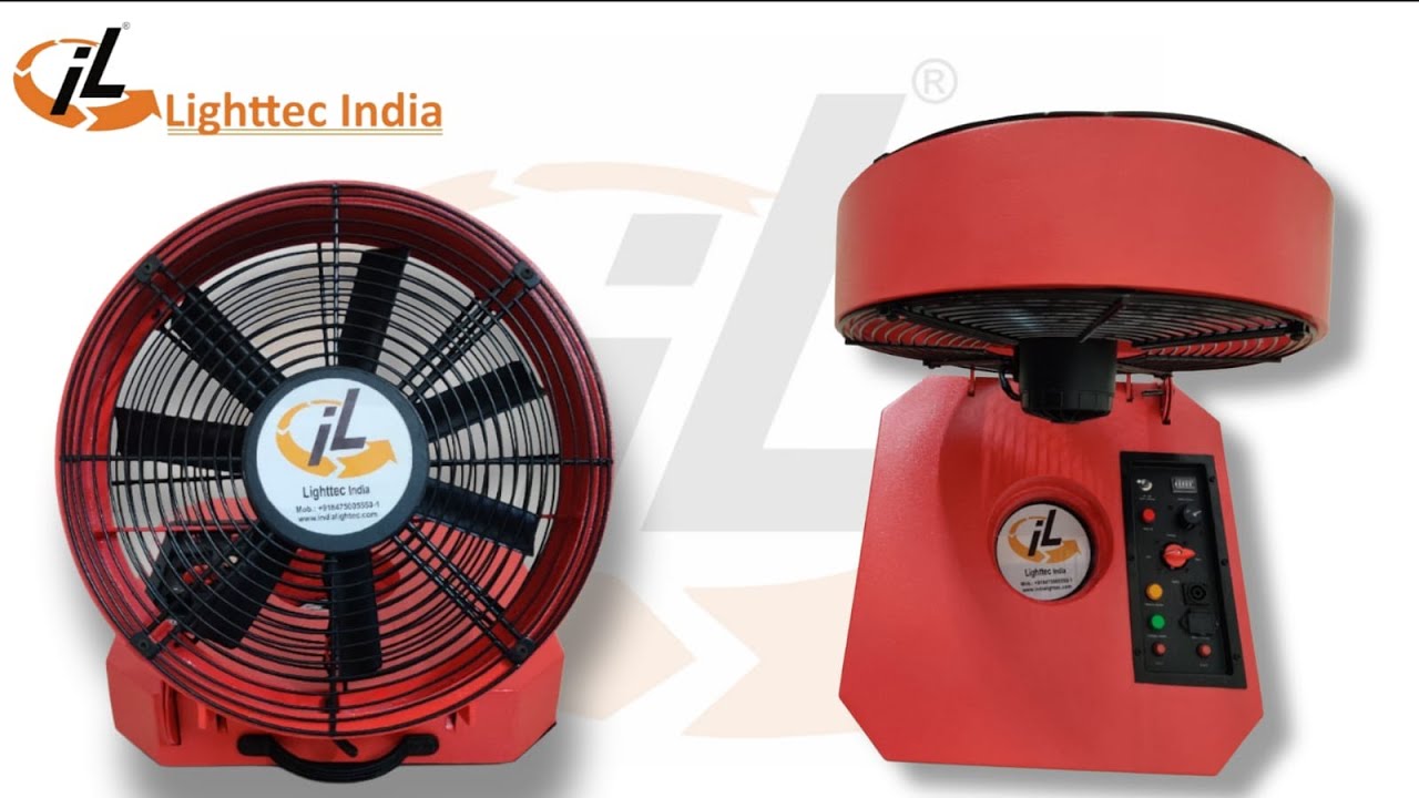 Battery operated Smoke Ejector | Portable Battery-Powered Smoke Extraction Fan | Lighttec India