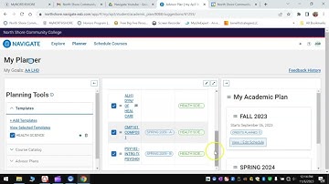 Incorporating advisor feedback in your academic planner.