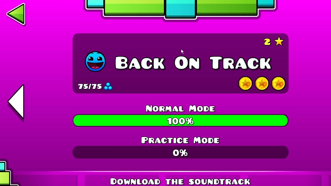 GEOMETRY DASH BACK ON TRACK - YouTube