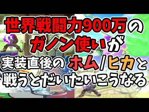 【スマブラSP】実装直後にVIP潜ってホムラ/ヒカリの因果律予測を会得したガノン【SSBU】