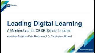 Full Australia Virtual Masterclass :  Leading Digital Learning Update