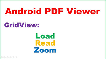 Android PDF Viewer Ep.01 : GridView - Load,Read,Zoom,Swipe,Scroll