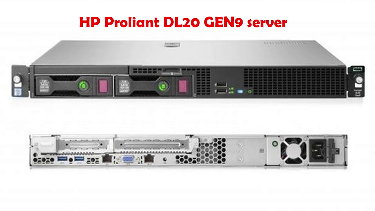 HP Proliant DL20 GEN9 server - YouTube