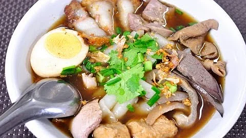 [Thai Food] Thick Crunchy Pork Soup (Guay Jub Nam ...