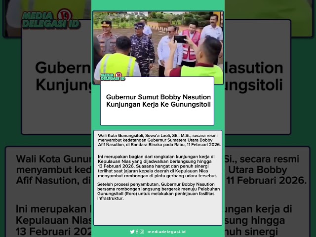 Gubernur Sumut Kunjungan Kerja Ke Gunungsitoli