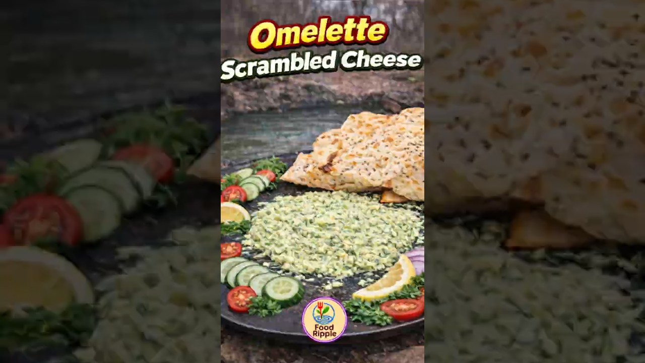 Crispy Persian Breakfast in the Forest! 🌿🧀Traditional Iranian Forest Breakfast 🔥 #foodripple